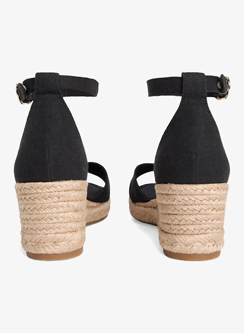 TOMMY HILFIGER  Hemp Crossover Strap Wedge Espadrilles for Women | Best Price UAE